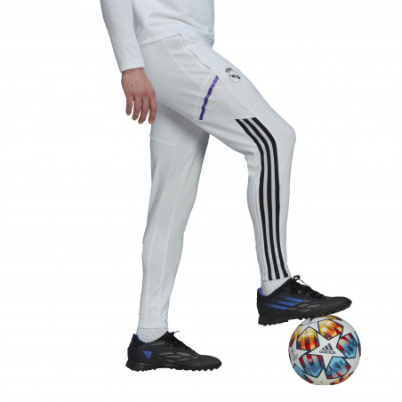 Pantalon survêtement Real Madrid blanc noir 2022/23