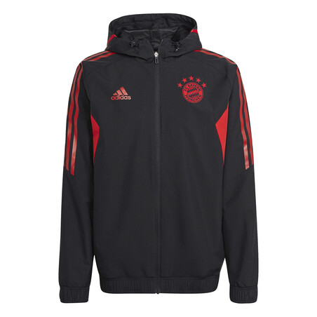 Veste imperméable Bayern Munich noir rouge 2022/23