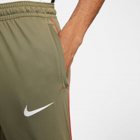 Pantalon survêtement Nike F.C. Libero vert rouge