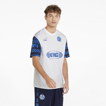 Maillot OM Football Heritage blanc bleu 2021/22