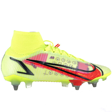 Nike Mercurial Superfly 8 Elite SG-Pro jaune rouge