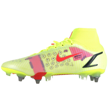 Nike Mercurial Superfly 8 Elite SG-Pro jaune rouge