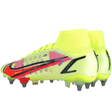 Nike Mercurial Superfly 8 Elite SG-Pro jaune rouge