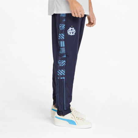 Pantalon survêtement OM Football Heritage bleu 2021/22