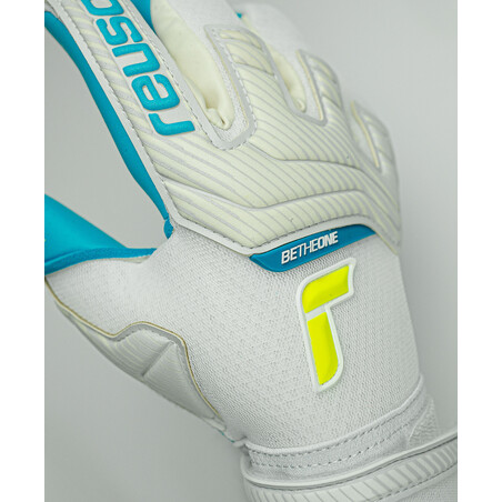 Gants gardien Reusch Attrakt Aqua blanc bleu