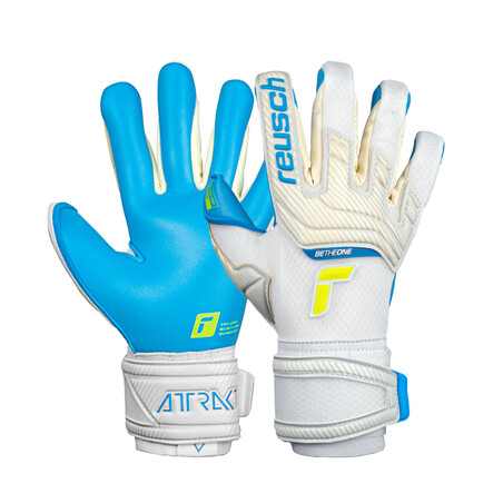 Gants gardien Reusch Attrakt Aqua blanc bleu
