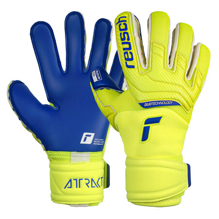 Gants gardien Reusch Attrakt Duo jaune bleu