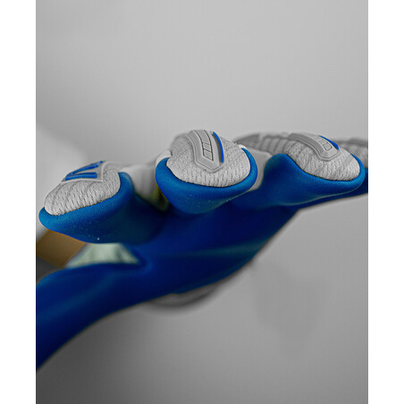 Gants gardien Reusch Attrakt Freegel Gold Finger Support gris bleu