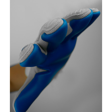 Gants gardien Reusch Attrakt Grip Evolution Finger Support gris bleu