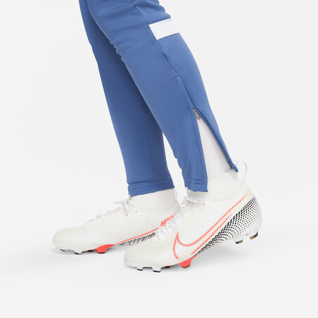 Pantalon survêtement junior Nike Academy bleu blanc