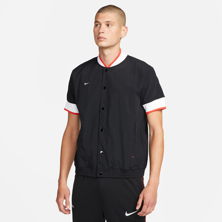 Veste manches courtes Nike F.C. nylon noir rouge