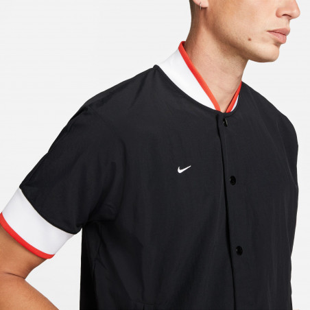 Veste manches courtes Nike F.C. nylon noir rouge