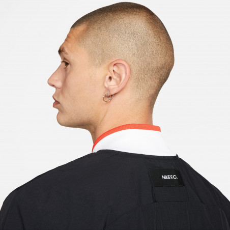 Veste manches courtes Nike F.C. nylon noir rouge