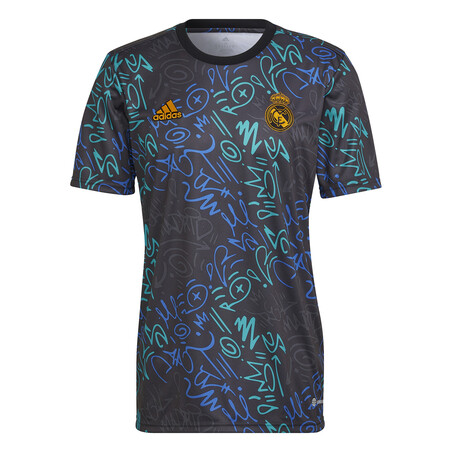 Maillot avant match Real Madrid graphic noir 2021/22