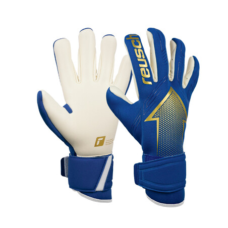 Gants gardien Reusch Arrow Gold X bleu or