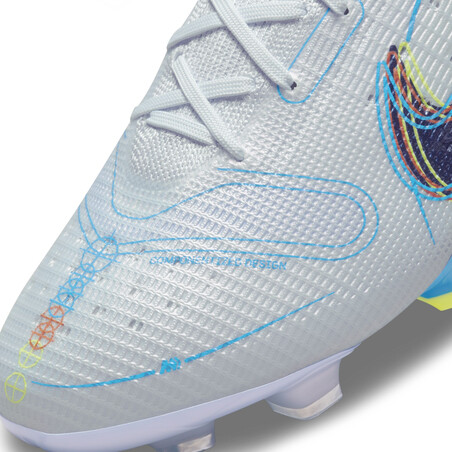 Nike Mercurial Vapor 14 Elite FG blanc bleu