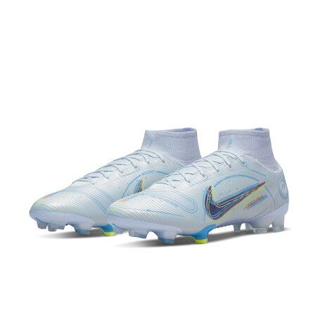 Nike Mercurial Superfly 8 Elite FG blanc bleu