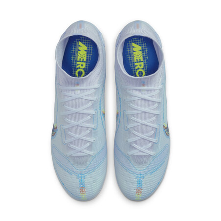 Nike Mercurial Superfly 8 Elite FG blanc bleu