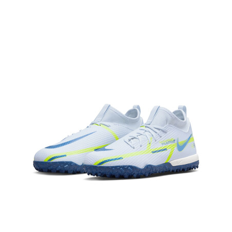 Nike Phantom GT2 junior Academy montante Turf blanc bleu