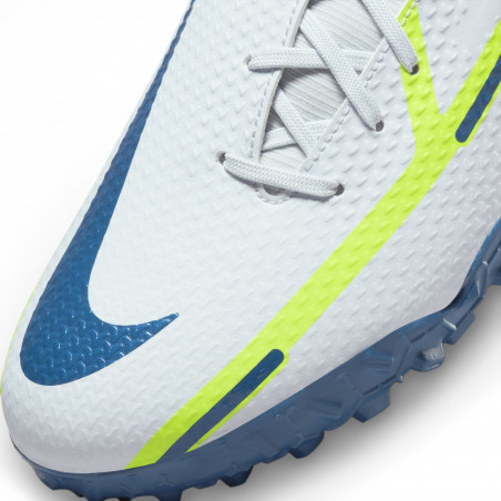 Nike Phantom GT2 montante Academy Turf blanc bleu 