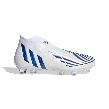 adidas Predator Edge+ montante FG blanc bleu