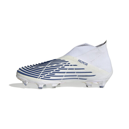 adidas Predator Edge+ montante FG blanc bleu