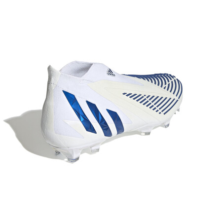 adidas Predator Edge+ montante FG blanc bleu