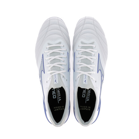 Mizuno Morelia Neo III Japan Elite SG blanc bleu