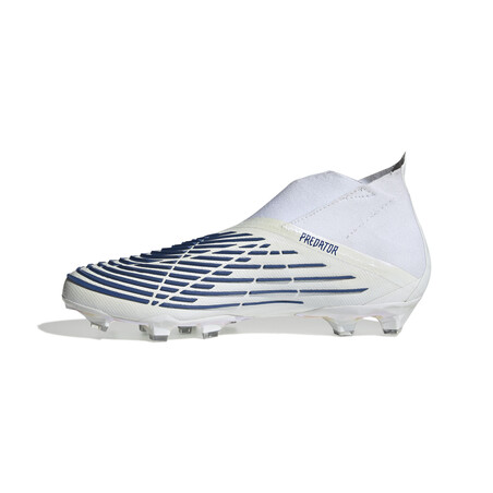 adidas Predator Edge+ montante AG blanc bleu