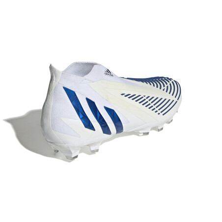 adidas Predator Edge+ montante AG blanc bleu