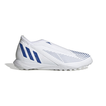 adidas Predator Edge.3 montante LaceLess junior Turf blanc bleu