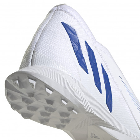 adidas Predator Edge.3 montante LaceLess junior Turf blanc bleu