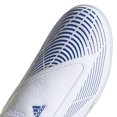adidas Predator Edge.3 montante LaceLess junior Turf blanc bleu