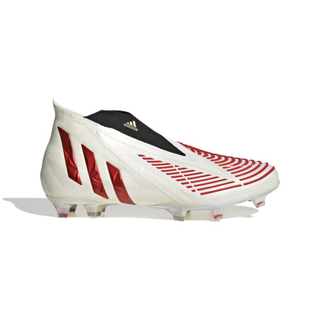 adidas Predator Edge+ montante FG blanc rouge