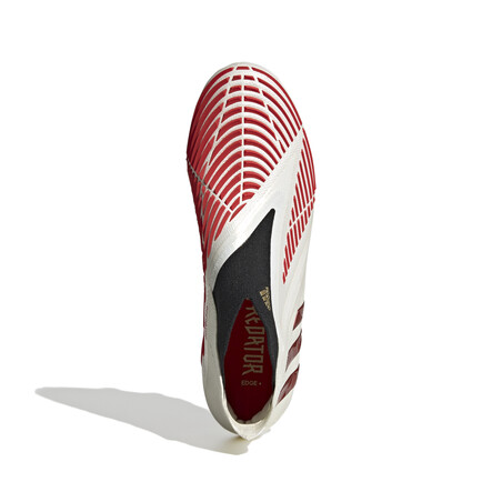 adidas Predator Edge+ montante FG blanc rouge