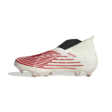 adidas Predator Edge+ montante FG blanc rouge