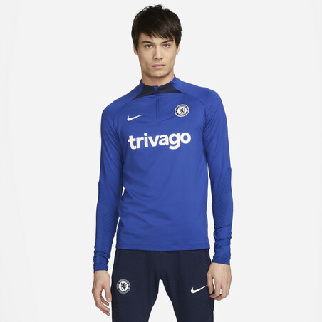Sweat zippé Chelsea Strike bleu 2022/23