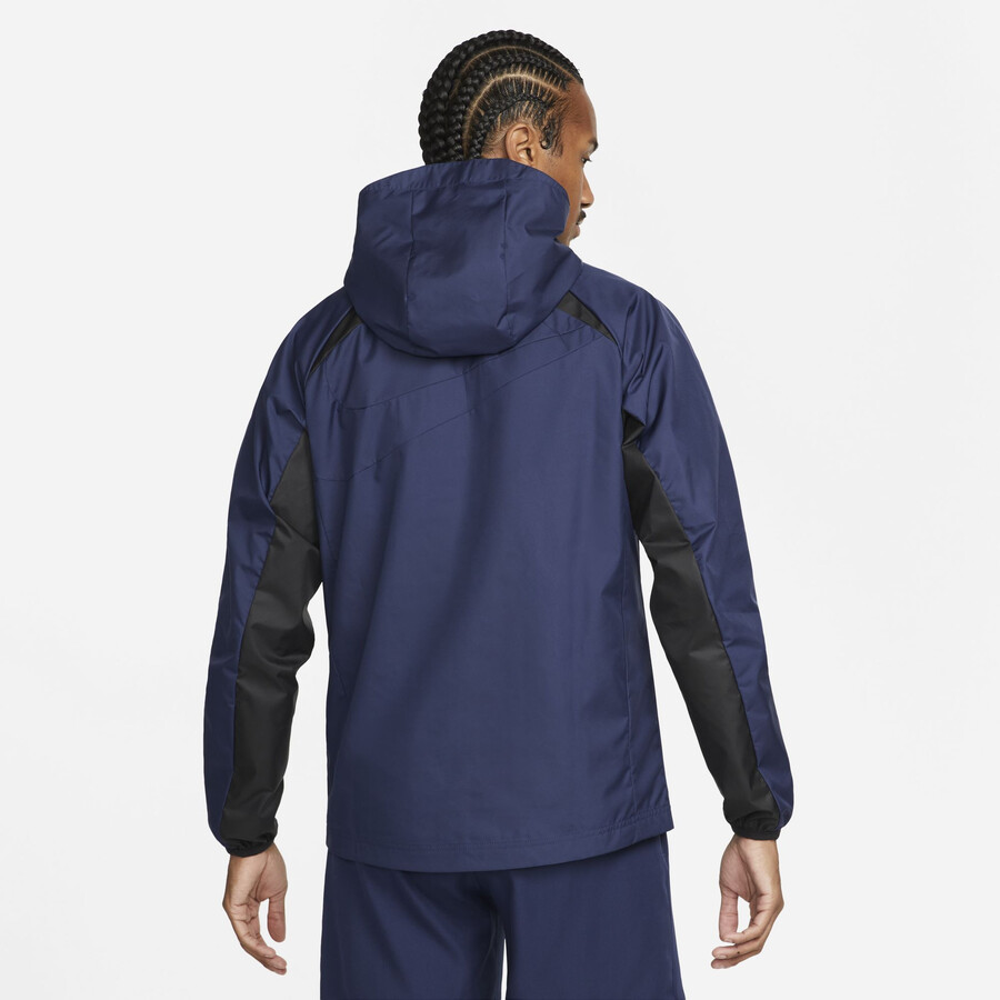 Veste impermeable PSG bleu 2022 23 sur Foot