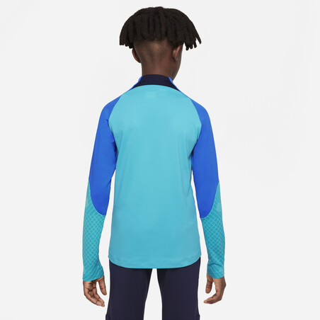Sweat zippé junior FC Barcelone Strike bleu 2022/23
