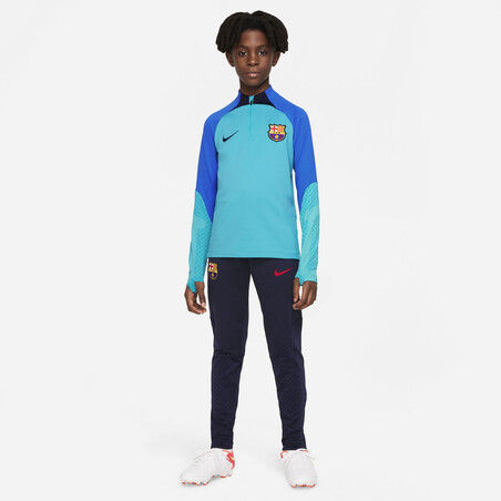 Sweat zippé junior FC Barcelone Strike bleu 2022/23
