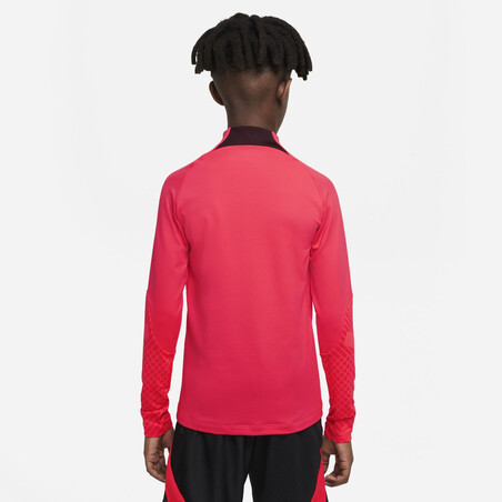 Sweat zippé junior Liverpool Strike rouge 2022/23