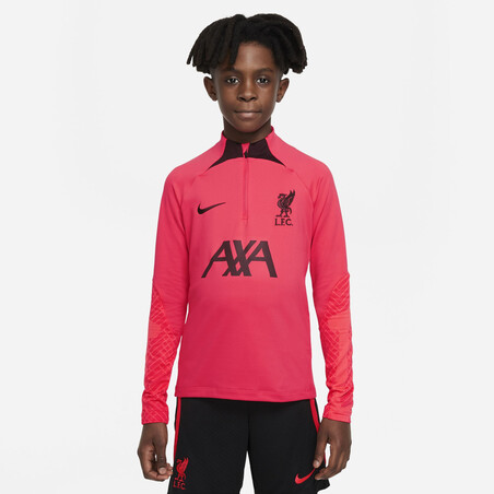 Sweat zippé junior Liverpool Strike rouge 2022/23