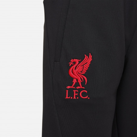 Pantalon survêtement junior Liverpool Strike noir rouge 2022/23