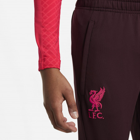 Pantalon survêtement junior Liverpool Strike rouge 2022/23