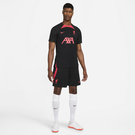 Short entraînement Liverpool Strike noir rouge 2022/23