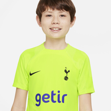 Maillot entraînement junior Tottenham Strike jaune 2022/23
