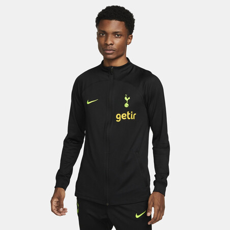 Veste survêtement Tottenham Strike noir jaune 2022/23