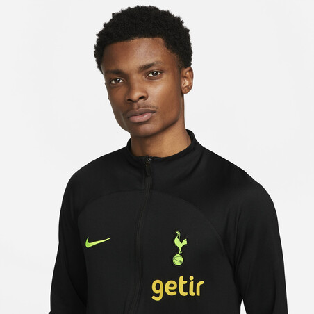 Veste survêtement Tottenham Strike noir jaune 2022/23