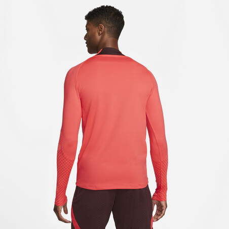 Sweat zippé Liverpool Strike rouge 2022/23