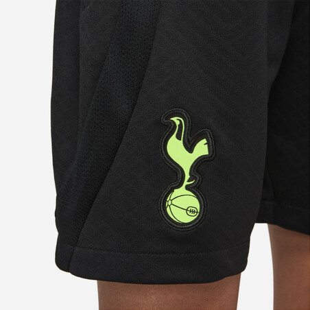 Short entraînement junior Tottenham Strike noir jaune 2022/23